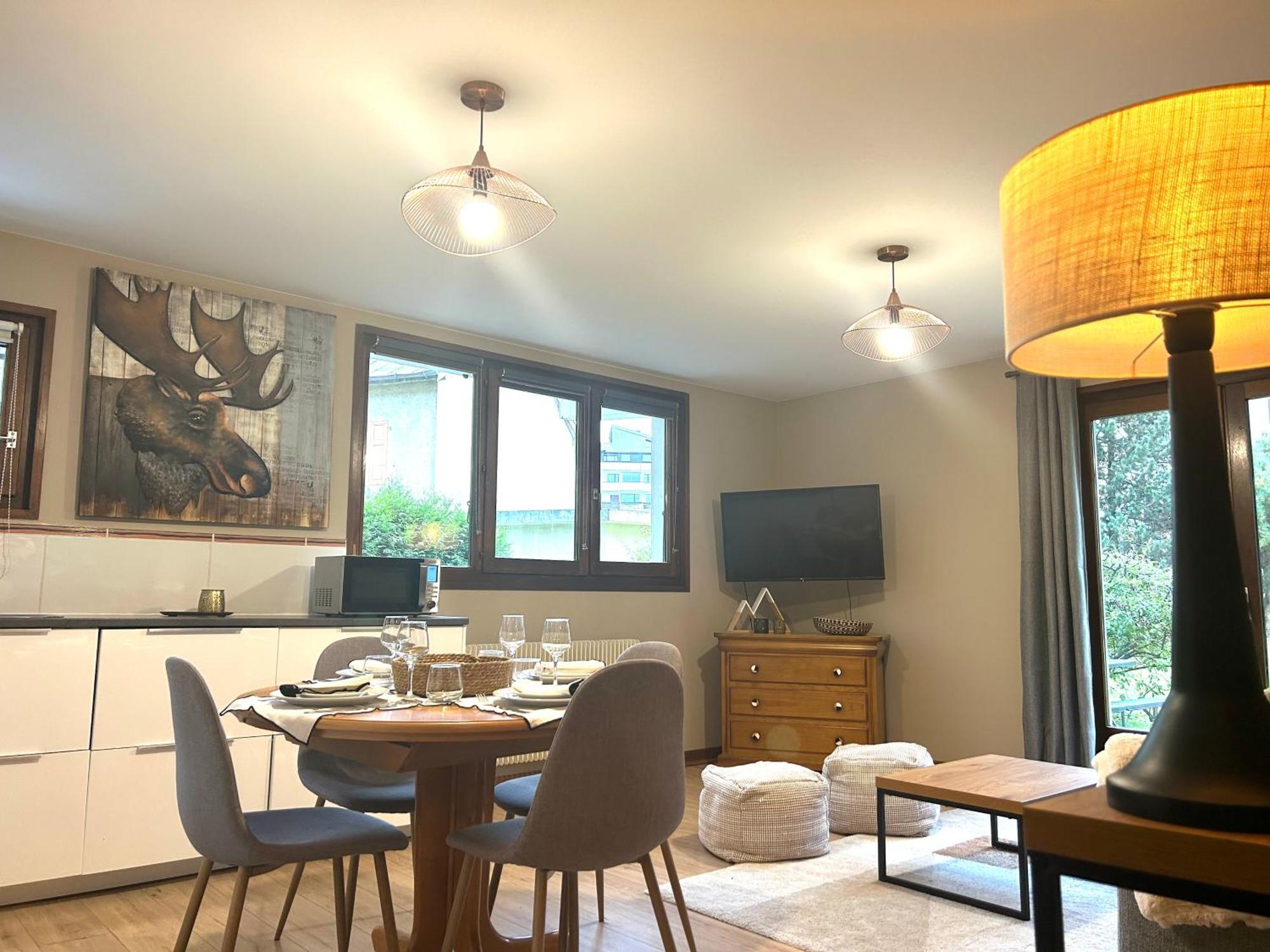 Appartement Style Chalet Avec Grande Terrasse Et Parking Prive Chamonix Dış mekan fotoğraf